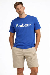 Barbour Mens Logo Relaxed Fit T-Shirt Sailboard Blue Northern Ireland