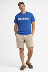 Barbour Mens Logo Relaxed Fit T-Shirt Sailboard Blue Northern Ireland