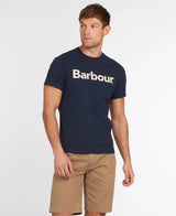 Barbour Mens Logo T-Shirt Navy Northern Ireland Belfast