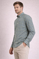 Barbour Mens Lomond Tailored Tartan Shirt Highland Loch Tartan