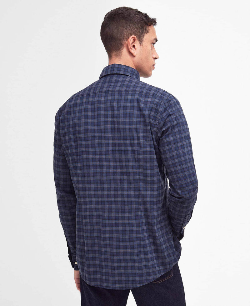 Barbour Mens Lomond Tailored Tartan Shirt Midnight Tartan Northern