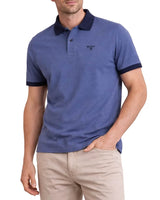 Barbour Mens Lynmouth Tipped Polo Shirt Oceana Blue Northern Ireland