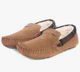 Barbour Mens Monty Moccasin Slippers Camel Suede Northern Ireland