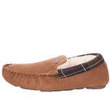 Barbour Mens Monty Moccasin Slippers Camel Suede Northern Ireland