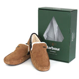 Barbour Mens Monty Moccasin Slippers Camel Suede Northern Ireland