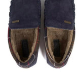 Barbour Mens Monty Moccasin Slippers Navy Suede Northern Ireland