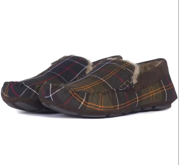 Barbour Mens Monty Slippers Classic Tartan Northern Ireland Belfast