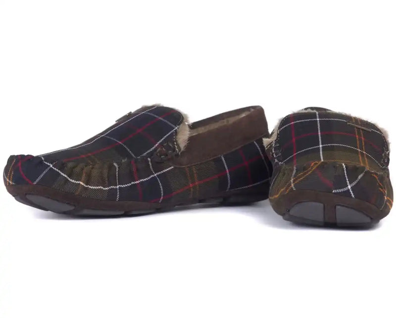 Barbour Mens Monty Slippers Classic Tartan Northern Ireland Belfast