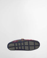 Barbour Mens Monty Slippers Winterberry Tartan Northern Ireland