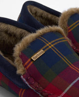 Barbour Mens Monty Slippers Winterberry Tartan Northern Ireland