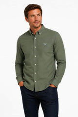 Barbour Mens Oxtown Tailored Shirt Agave Green Northern Ireland