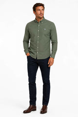 Barbour Mens Oxtown Tailored Shirt Agave Green Northern Ireland