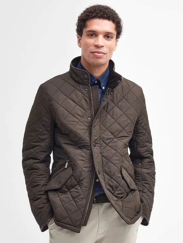 Barbour Mens Powell Quilt Jacket Olive Green Northern Ireland Belfast