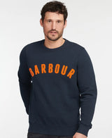 Barbour Mens Prep Logo Crew Sweatshirt Navy Northern Ireland Belfast