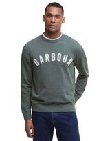 Barbour Mens Prep Logo Crew Sweatshirt Thyme Green Northern Ireland