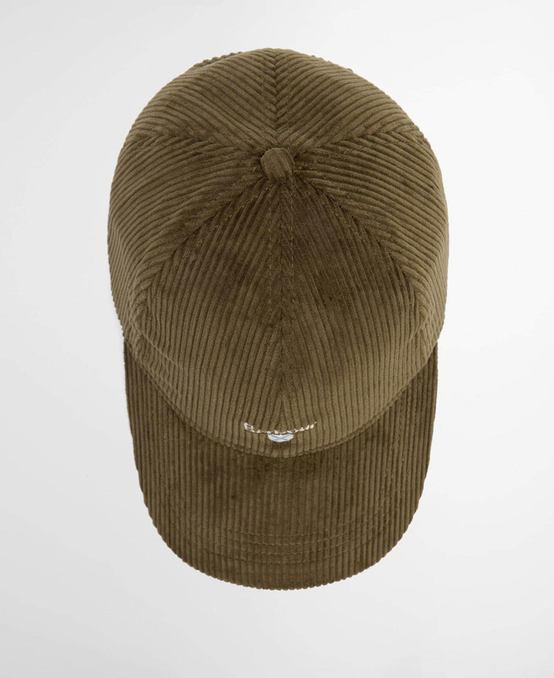 Barbour Mens Preston Cord Baseball Cap Olive Northern Ireland Belfast