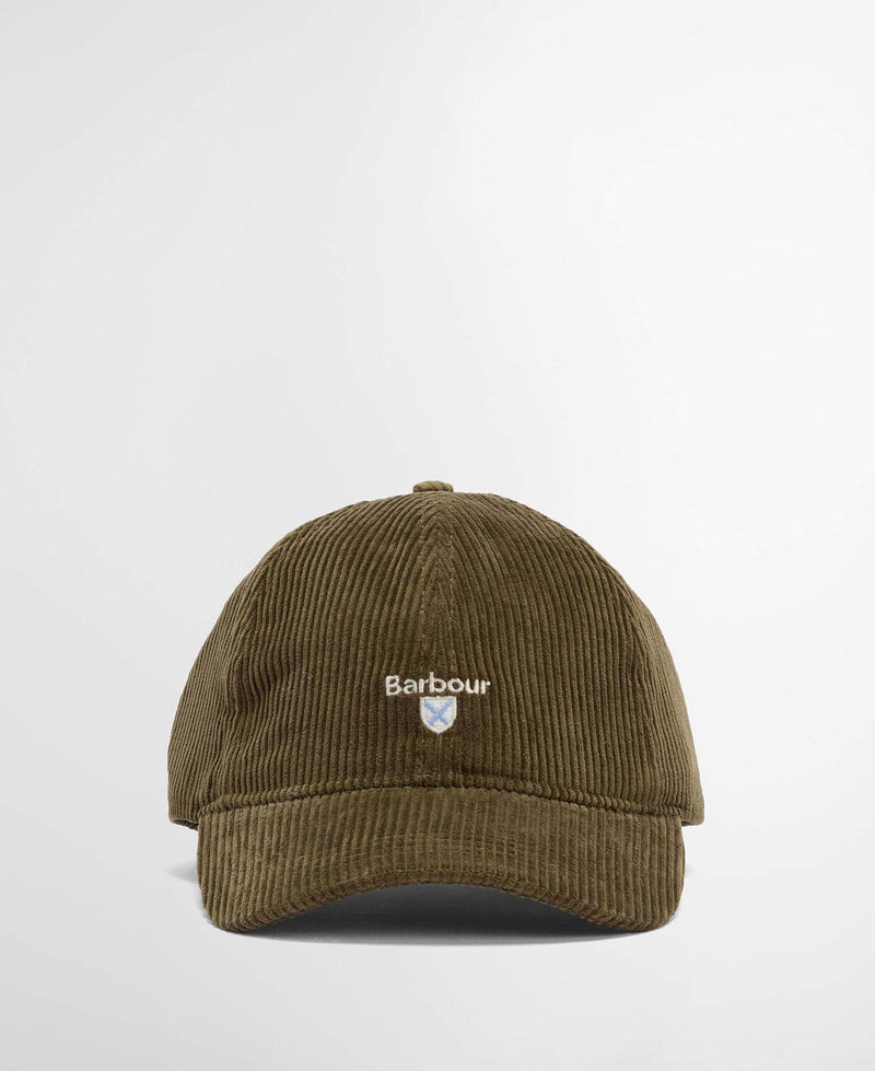 Barbour Mens Preston Cord Baseball Cap Olive Northern Ireland Belfast