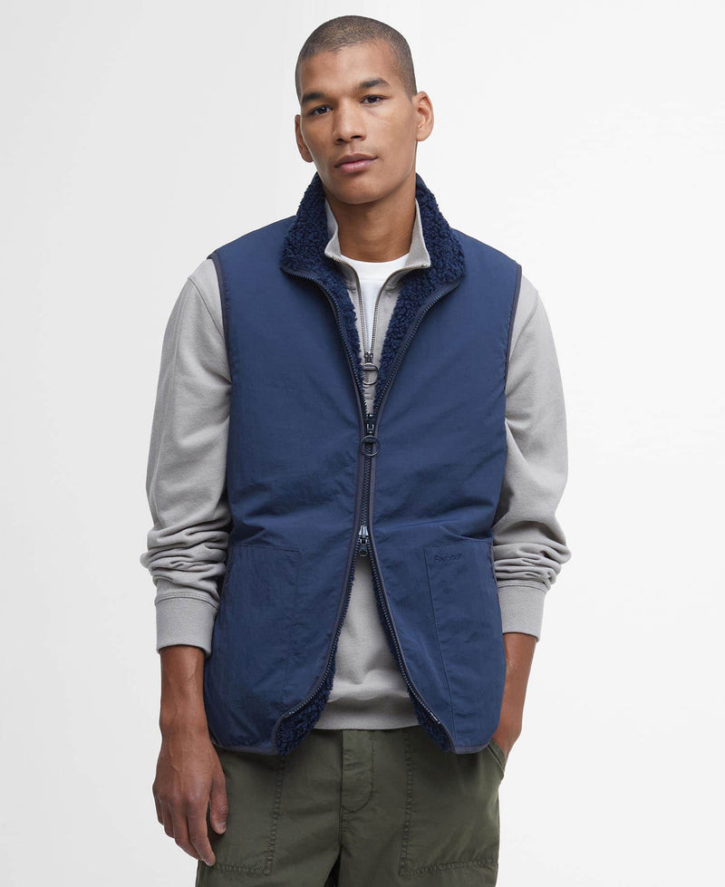 Barbour Mens Reversible Fleece Gilet Navy Northern Ireland Belfast