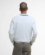 Barbour Mens Ruction Knitted Polo Shirt Mist Grey Northern Ireland