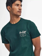 Barbour Mens Script Graphic T-Shirt Seaweed Green Northern Ireland