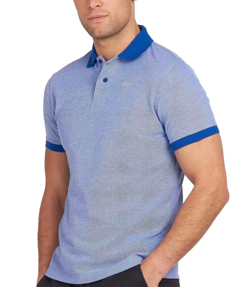 Barbour Mens Sports Polo Mix Electric Blue Northern Ireland Belfast