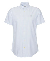 Barbour Mens Stripe Oxtown Short Sleeve Shirt Sky Blue Northern