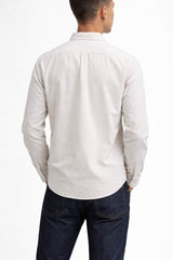 Barbour Mens Striped Oxtown LS Shirt Stone Northern Ireland Belfast