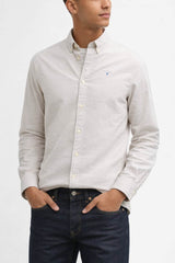 Barbour Mens Striped Oxtown LS Shirt Stone Northern Ireland Belfast