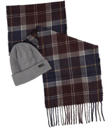 Barbour Mens Swinton & Galingale - Beanie & Scarf Gift Set Northern