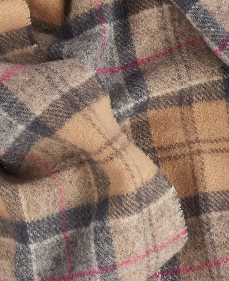 Barbour Mens Tartan Lambswool Scarf Dress Beige Northern Ireland