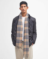 Barbour Mens Tartan Lambswool Scarf Dress Beige Northern Ireland