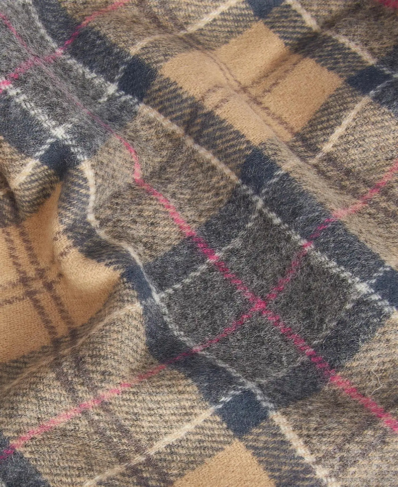 Barbour Mens Tartan Lambswool Scarf Dress Beige Northern Ireland