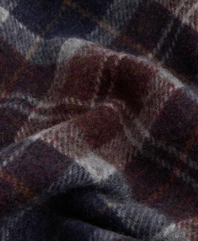 Barbour Mens Tartan Lambswool Scarf Midnight Oak Northern Ireland