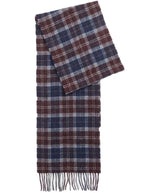 Barbour Mens Tartan Lambswool Scarf Midnight Oak Northern Ireland