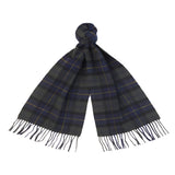 Barbour Mens Tartan Lambswool Scarf Olive Night Northern Ireland