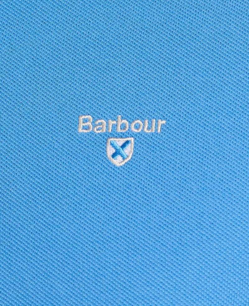 Barbour Mens Tartan Pique Polo Delft Blue Northern Ireland Belfast