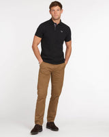 Barbour Mens Tartan Pique Polo Shirt Black Northern Ireland Belfast
