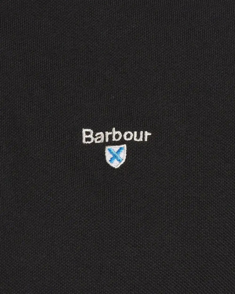 Barbour Mens Tartan Pique Polo Shirt Black Northern Ireland Belfast