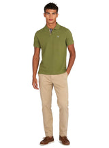 Barbour Mens Tartan Pique Polo Shirt Burnt Olive Northern Ireland
