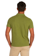 Barbour Mens Tartan Pique Polo Shirt Burnt Olive Northern Ireland