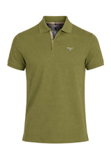 Barbour Mens Tartan Pique Polo Shirt Burnt Olive Northern Ireland