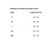 Barbour Mens Tartan Pique Polo Shirt Dark Chambray Marl Blue Northern