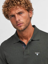 Barbour Mens Tartan Pique Polo Shirt Forest Green Northern Ireland