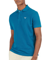 Barbour Mens Tartan Pique Polo Shirt Lyons Blue Northern Ireland