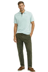 Barbour Mens Tartan Pique Polo Shirt Mint Blue Northern Ireland