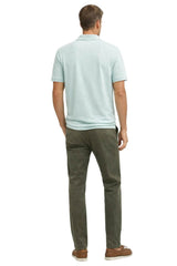 Barbour Mens Tartan Pique Polo Shirt Mint Blue Northern Ireland