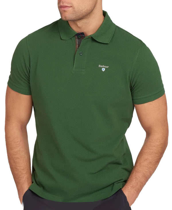 Barbour Men’s Tartan Pique Polo Shirt Racing Green Northern Ireland
