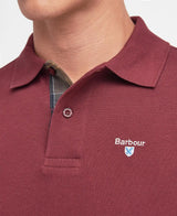 Barbour Mens Tartan Pique Polo Shirt Ruby Northern Ireland Belfast