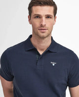 Barbour Mens Tartan Pique Polo Shirt Sapphire Navy Northern Ireland