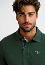 Barbour Mens Tartan Pique Polo Shirt Sycamore Green Northern Ireland